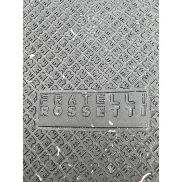 Fratelli Rossetti Unique Italian Black Velvet Gold Embroidery SlipOn Flats 8.5 W - Picture 7 of 10